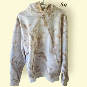 Comfrt Camo Hoodie White Oak L NWOT * S9